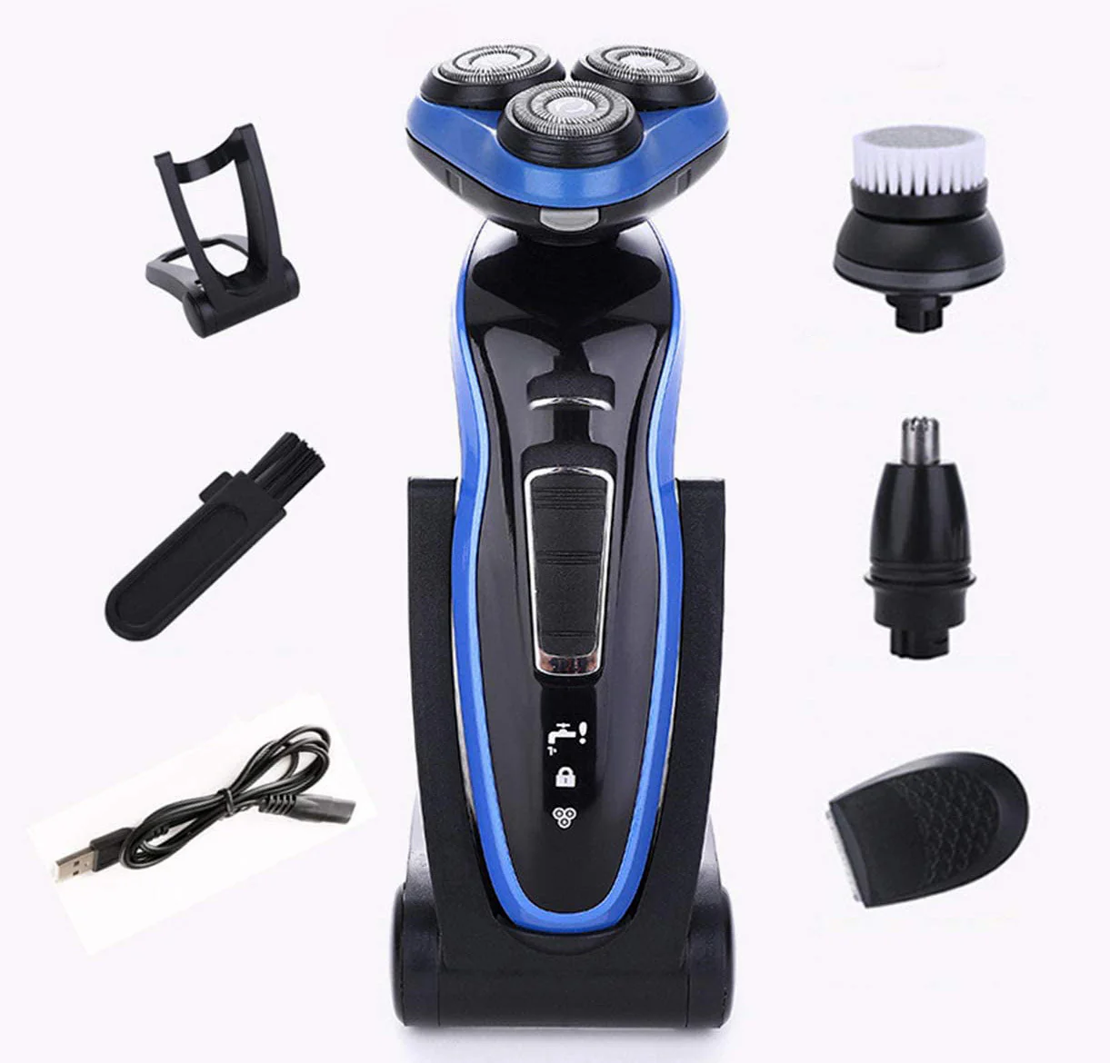 5 in 1 Kit 4D Rotating Rechargeable Electric Shaver Trimmer Set - Image 20