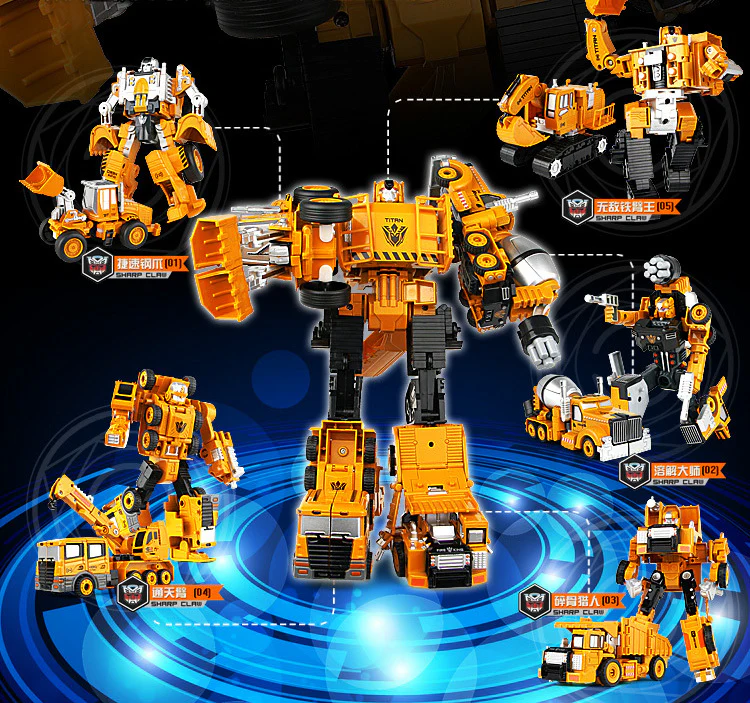 5 In 1 Robot Truck Transformer Toy - Image 2