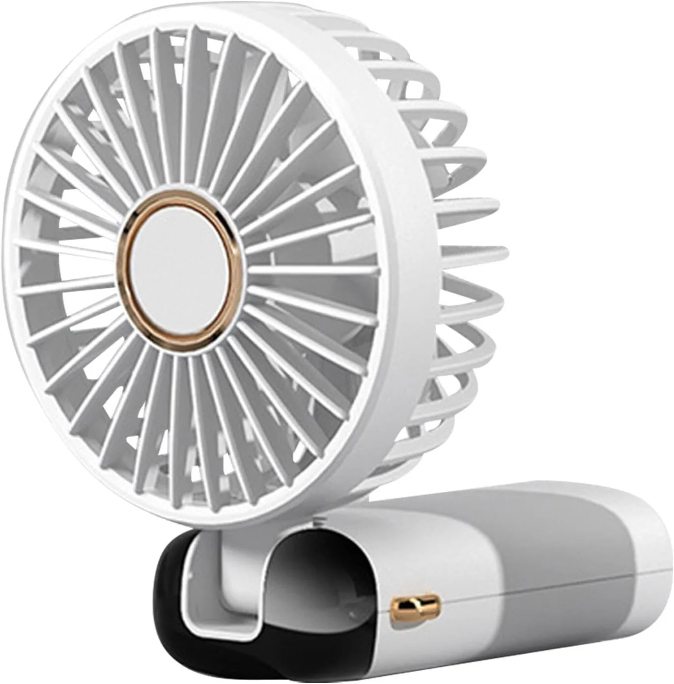 5-Speed LED Display USB Rechargeable Handheld Fan Portable Cooler - Image 2