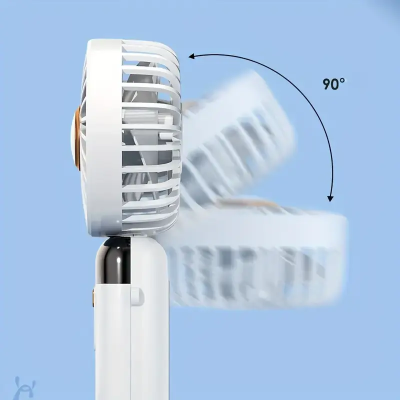 5-Speed LED Display USB Rechargeable Handheld Fan Portable Cooler - Image 6