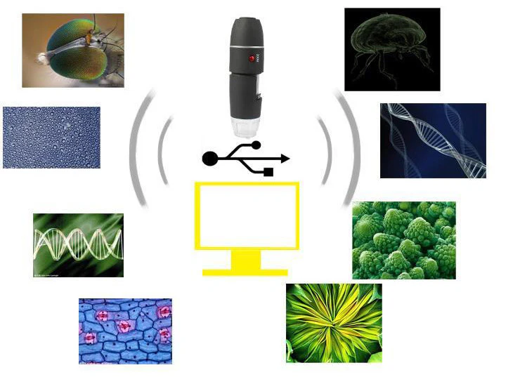 500x HD Colour Digital Microscope with USB & Camera - Image 3