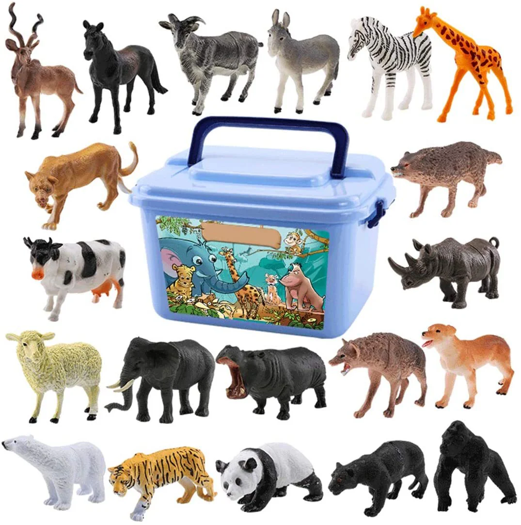 58 PCS Animal Figures Toy Set in Box - Image 11