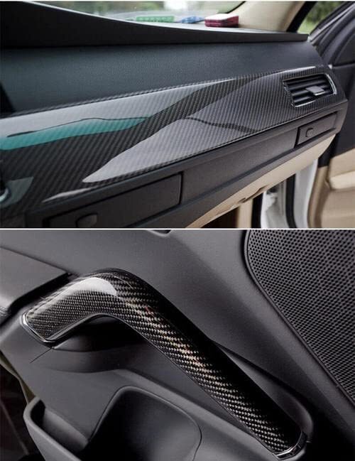 5D High Gloss Black Carbon Fibre Wrap Vinyl Roll Automotive Car DIY Film 152cm x 50cm - Image 10