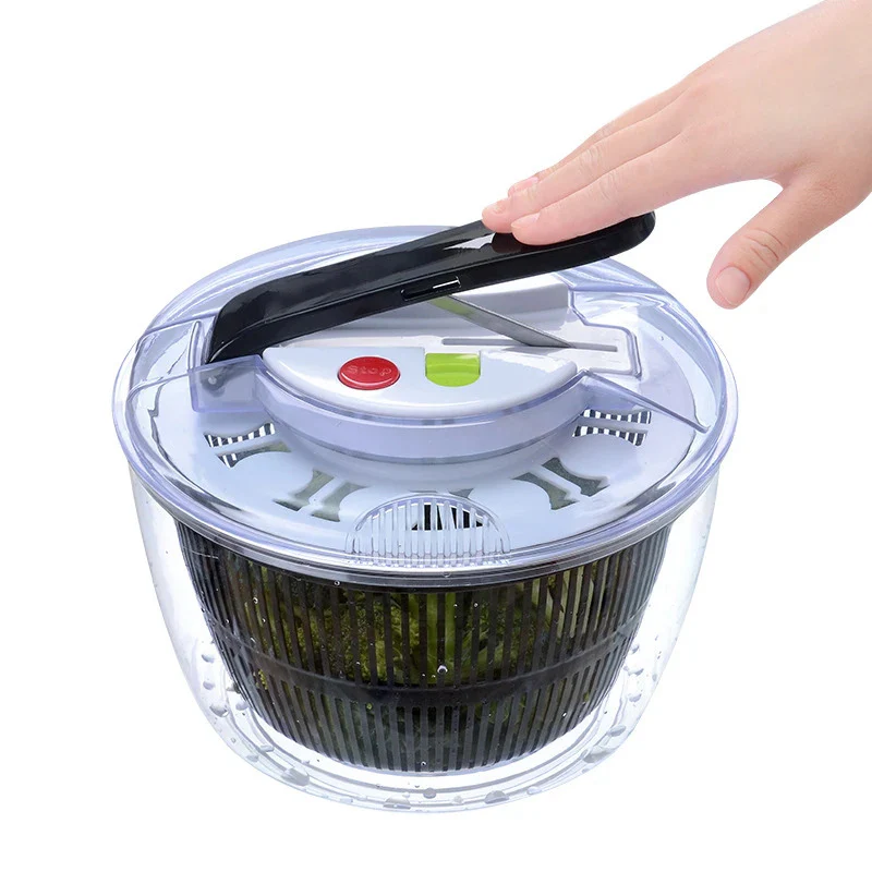 5L Salad Spinner Large Capacity Vegetable Washer Dryer Kitchen Tool - Image 6