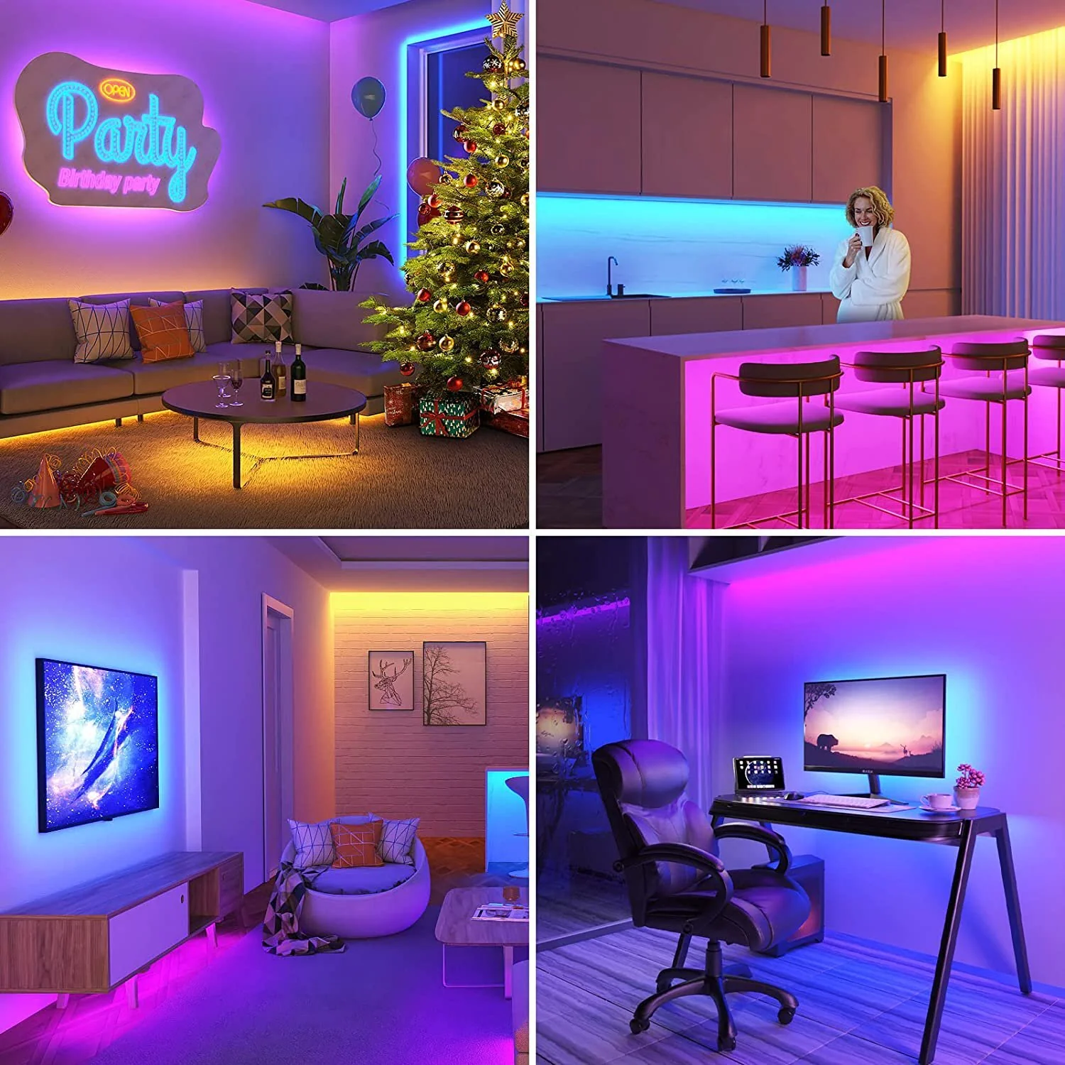 5M RGB LED Light Strip Colour-changing USB Lights with IR Remote - Image 10