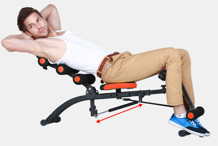 6 In 1 Home Gym Abdominal Machine Six Pack Care Ab Rocket Core Exercise Bench - Image 10