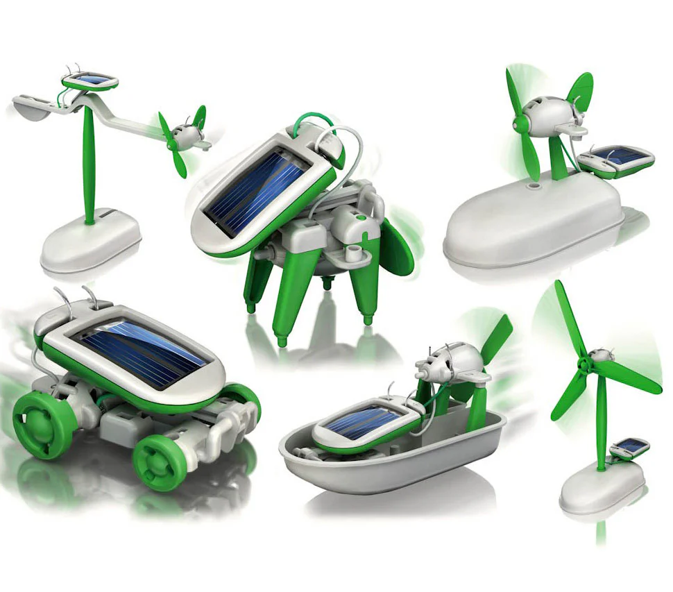 6 In 1 Solar Robot DIY Educational Toy Kit - Image 16