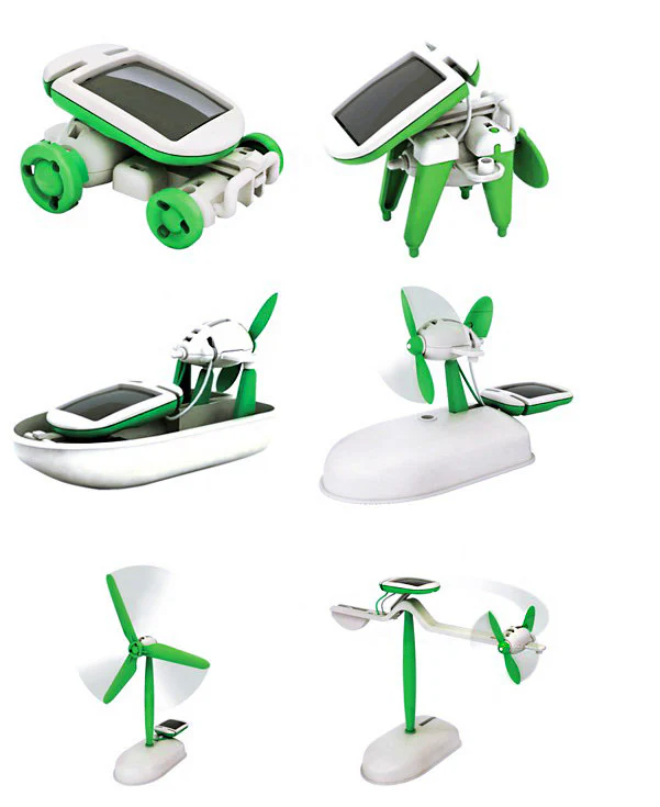 6 In 1 Solar Robot DIY Educational Toy Kit - Image 4