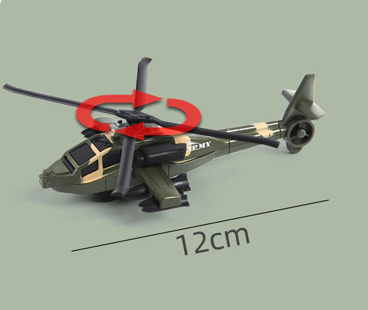 6 PCS Military Toy Set Army Vehicles Cars Helicopter Submarine Set Metal Toys - Image 8