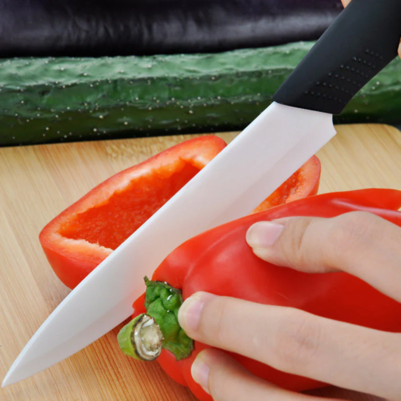 6 Piece Ceramic Knife Set Kitchen Knives Ultra Sharp Blades Black - Image 7