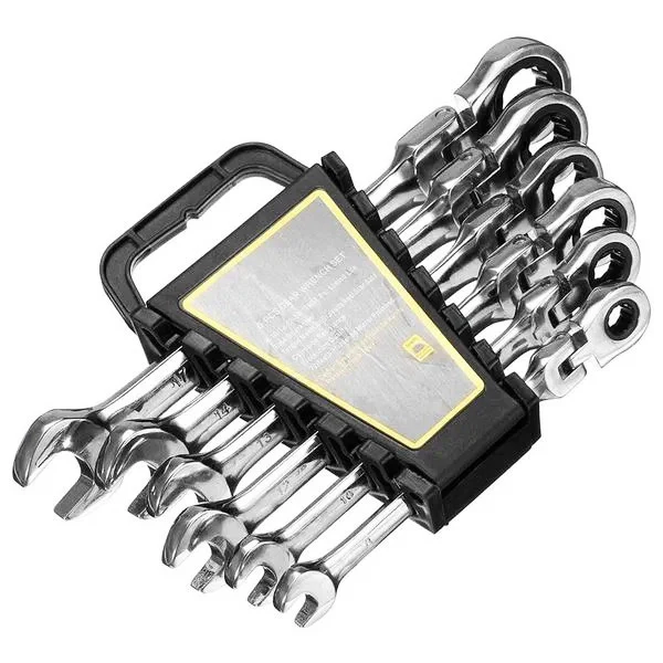 6-Piece Premium Metric Spanner and Gear Wrench Set - Image 9