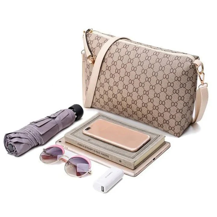 6 Pieces Designer Handbag Set Tote Shoulder Bag Clutch Purse Coin Wallet - Image 9