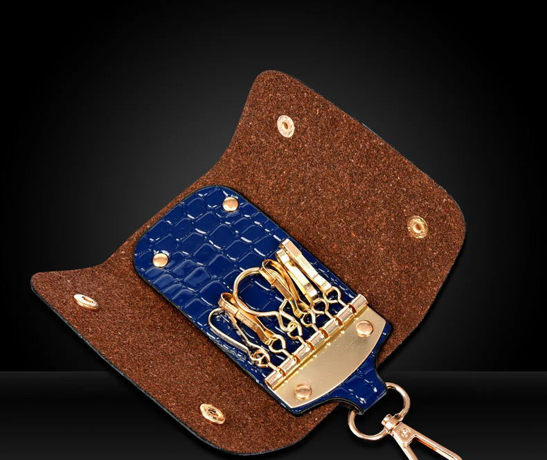 6 Pieces Leather Handbag Set Tote Shoulder Bag Clutch Purse Coin Wallet (Blue) - Image 7