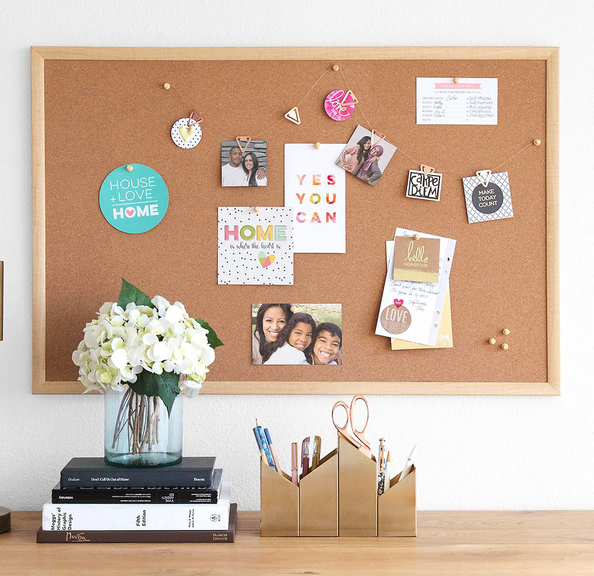 60cm Pinboard Message Bulletin Notice Memo Board Corkboard (40 x 60cm) - Image 2