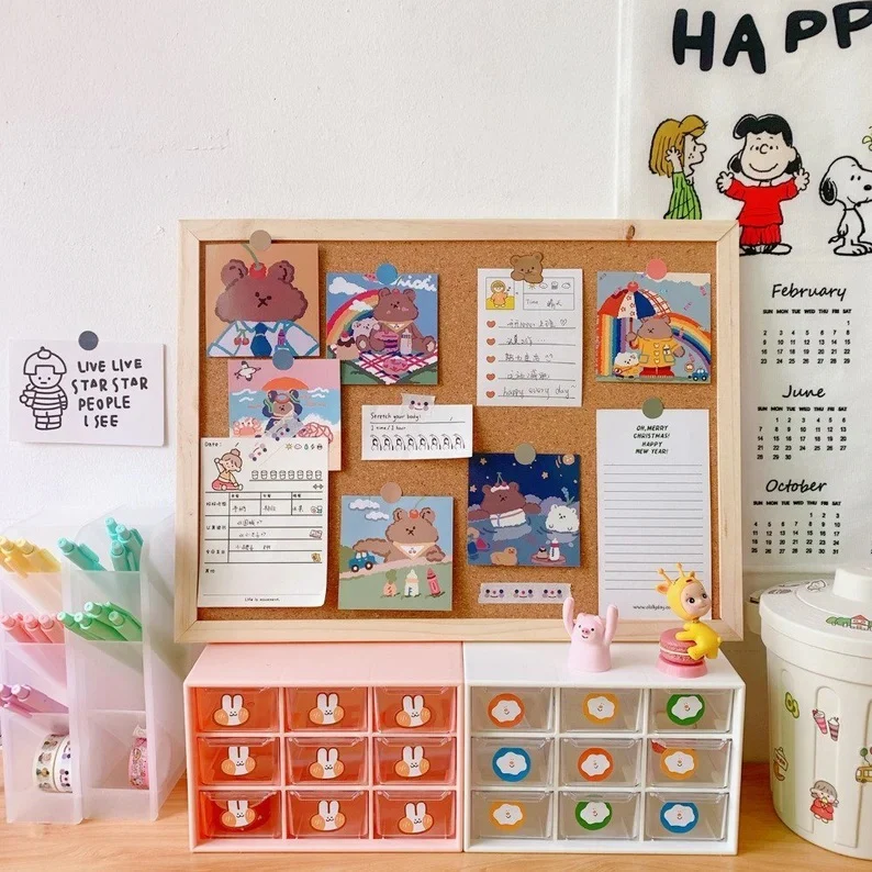 60cm Pinboard Message Bulletin Notice Memo Board Corkboard (40 x 60cm) - Image 9