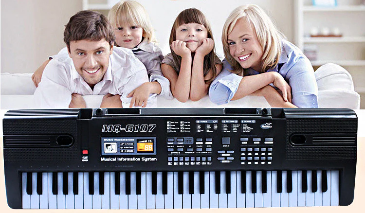 61 Keys Electronic Musical Keyboard Toy Piano - Image 3