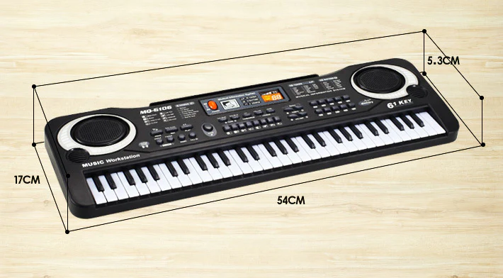61 Keys Mini Electronic Musical Keyboard Toy Piano - Image 9