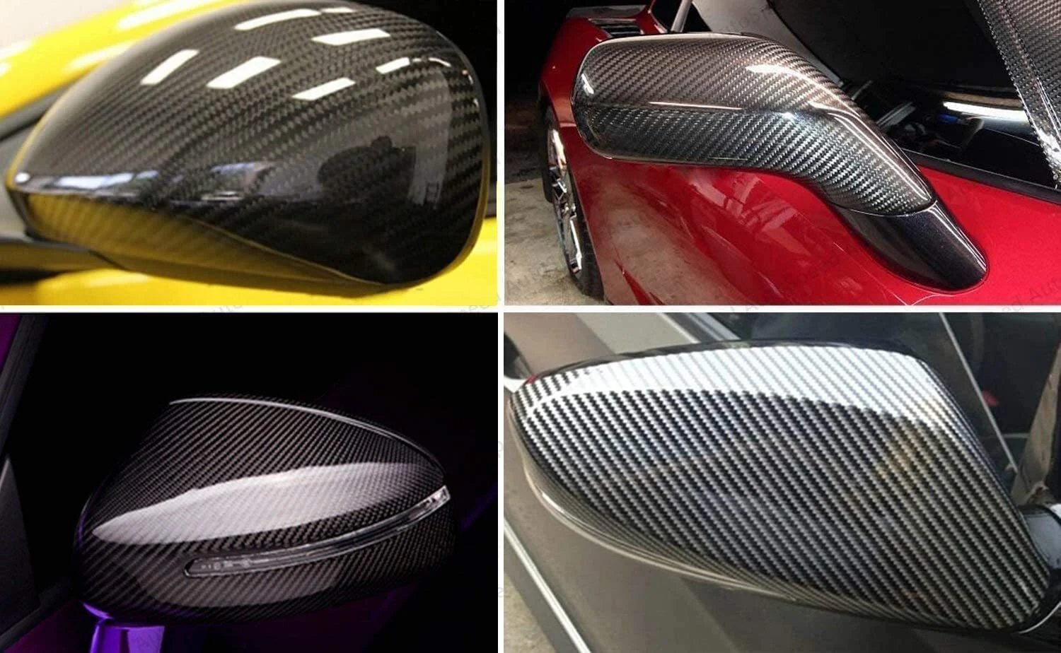 6D High Gloss Black Carbon Fibre Wrap Vinyl Roll Automotive Car DIY Film 152cm x 50cm - Image 6