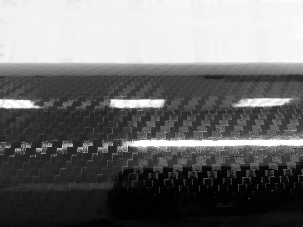 6D High Gloss Black Carbon Fibre Wrap Vinyl Roll Automotive Car DIY Film 152cm x 50cm - Image 8