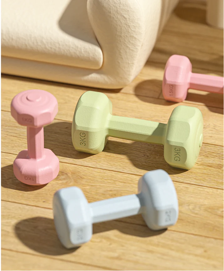 6kg Dumbbell Set 3kg Pair Neoprene Fitness Weights Blue - Image 5