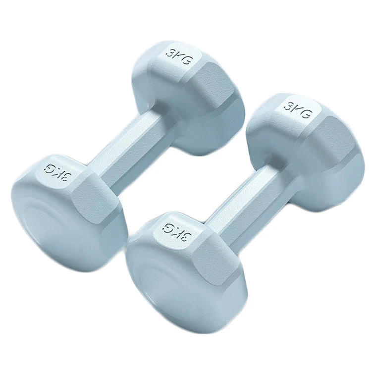 6kg Dumbbell Set 3kg Pair Neoprene Fitness Weights Blue - Image 7