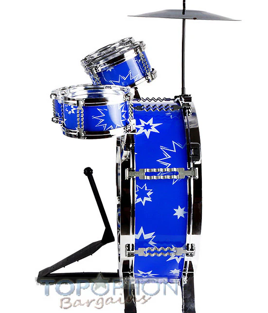 6PCS Kids Jazz Drum Musical Educational Instrument Toy Set (Blue) - Image 4