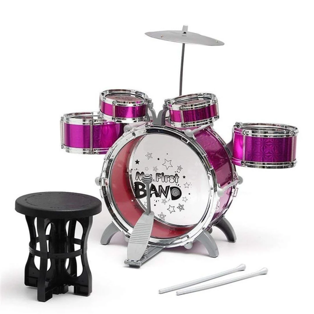 6PCS Kids Jazz Drum Musical Educational Instrument Toy Set (Purple) - Image 4