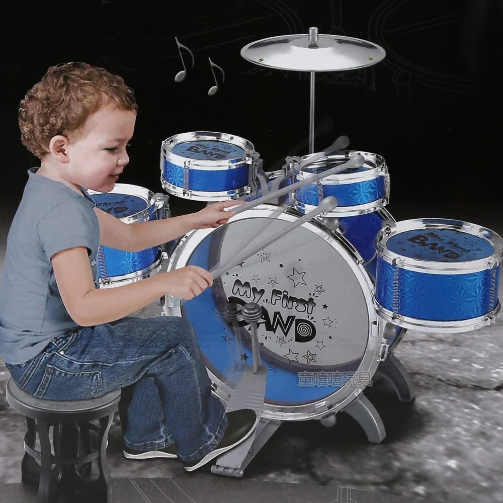 6PCS Kids Jazz Drum Musical Educational Instrument Toy Set (Purple) - Image 8