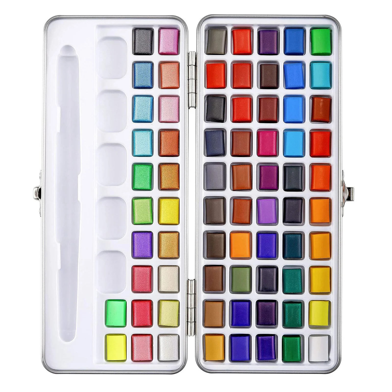 72 Colours Solid Watercolor Paint Palette Brush Set Drawing Portable Art Painting Supplies Kit - Image 8