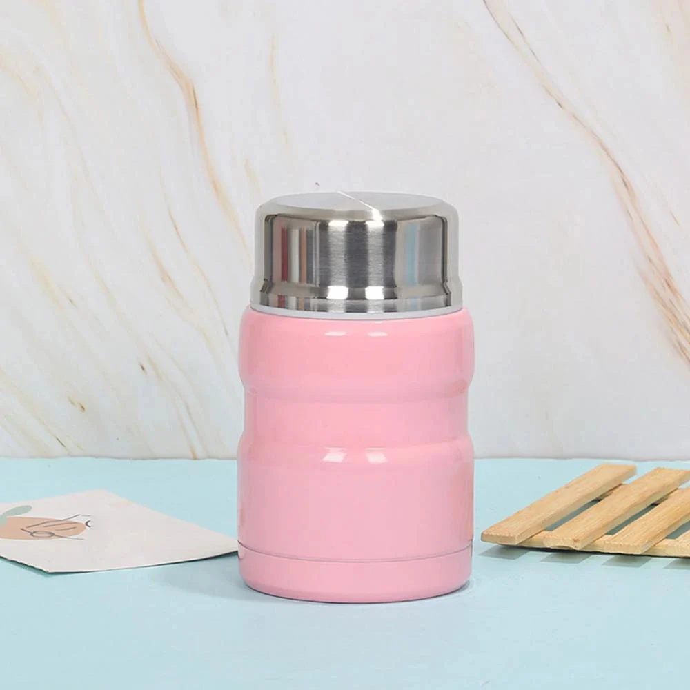 750mL Stainless Steel Vacuum Thermos Insulated Food Jar Lunch Box (Pink) - Image 11