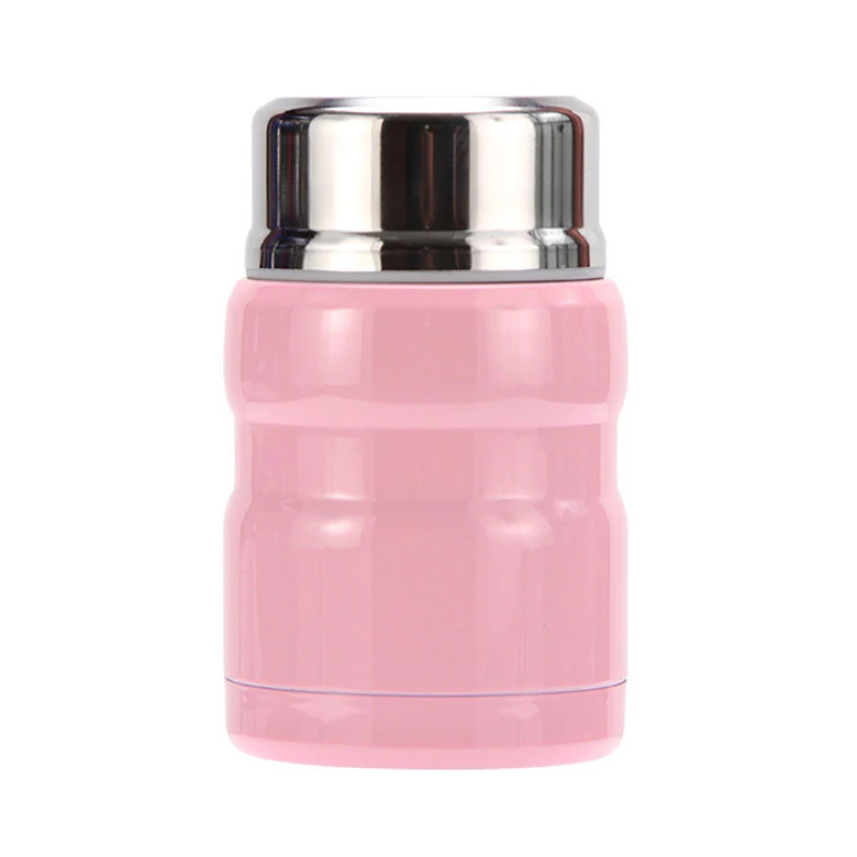 750mL Stainless Steel Vacuum Thermos Insulated Food Jar Lunch Box (Pink) - Image 19