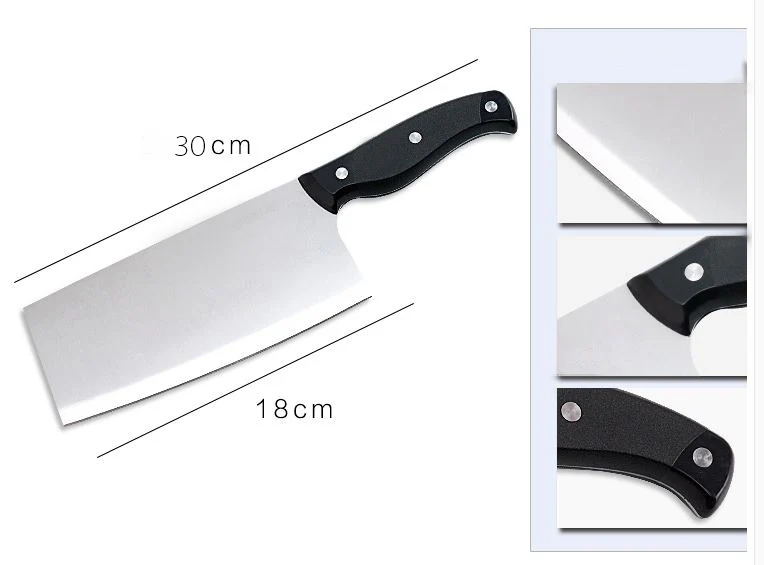 8-Piece Chef's Stainless Steel Knife Wooden Block Set - Image 9
