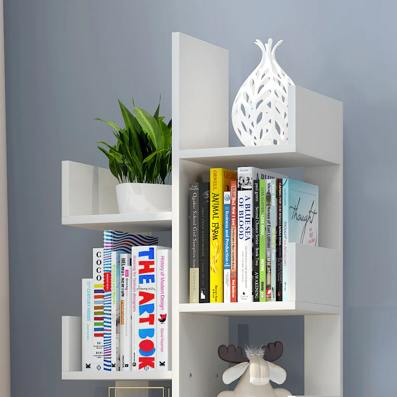 8-Tier 11-Shelf Display Storage Utility Book Shelf Bookcase Shelving (White) - Image 6