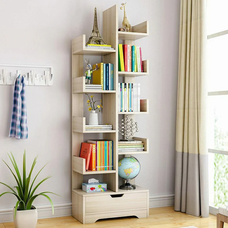 8-Tier 11-Shelf Display Storage Utility Book Shelf Bookcase Shelving (White Oak) - Image 4