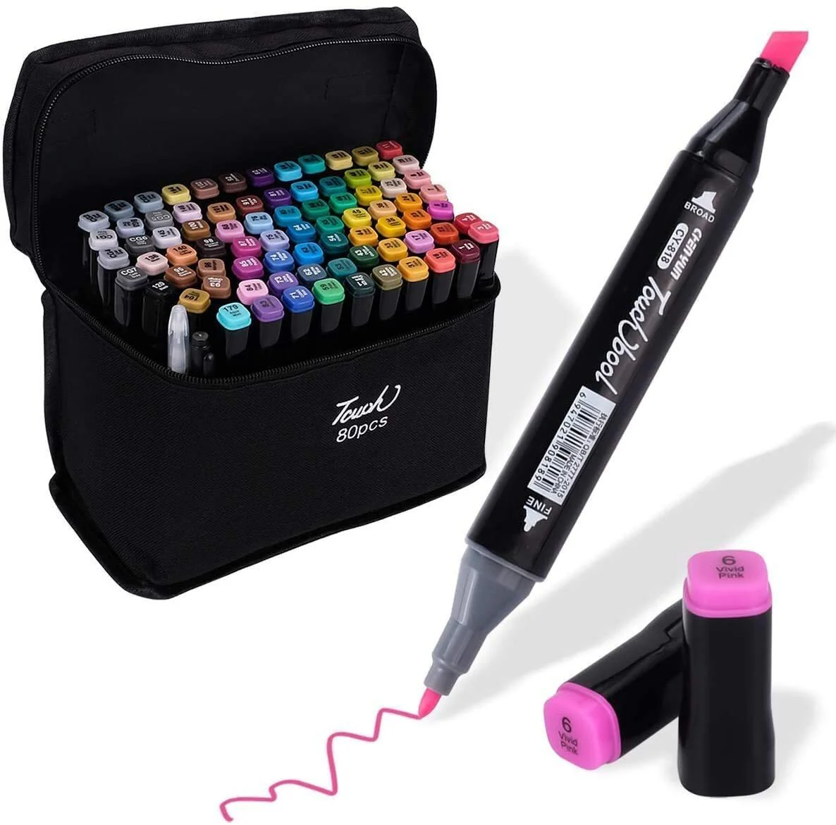 80 PC Drawing Colour Markers Pens Set - Image 4