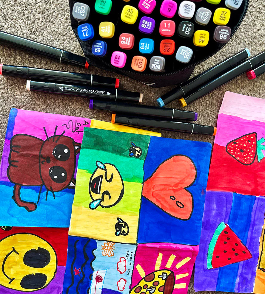 80 PC Drawing Colour Markers Pens Set - Image 5