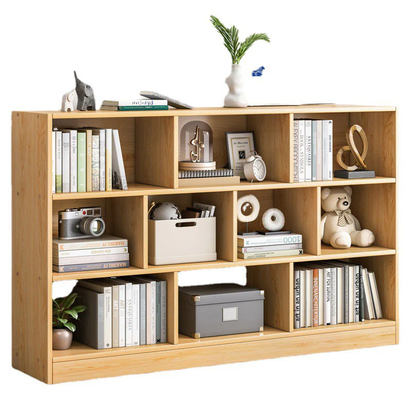 9 Shelving Insight Bookshelf Display Cabinet Bookcase Shelf Organiser (Oak) - Image 17