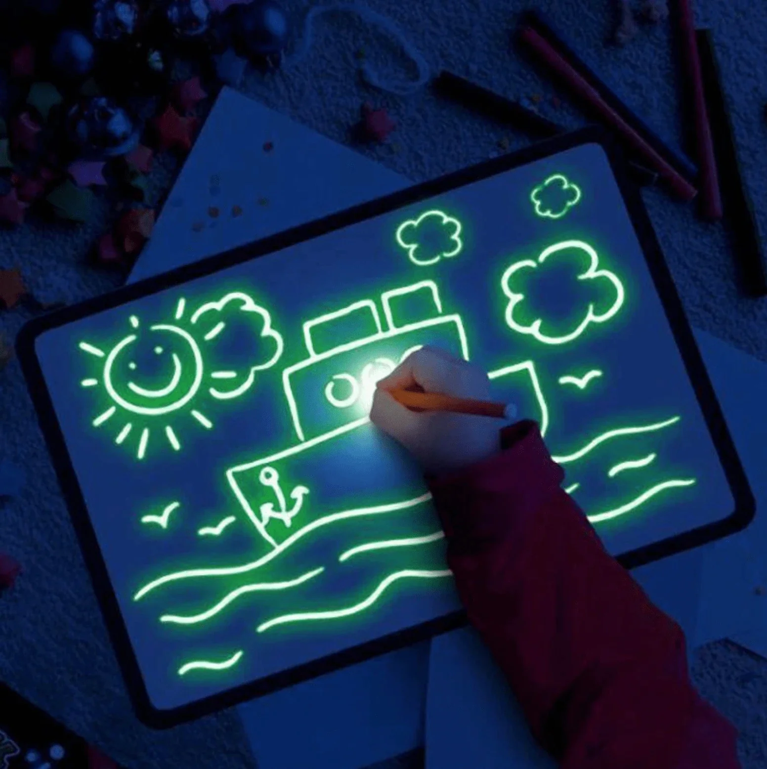 A4 Light Up Drawing Board Magic Pad Educational Toy - Image 11