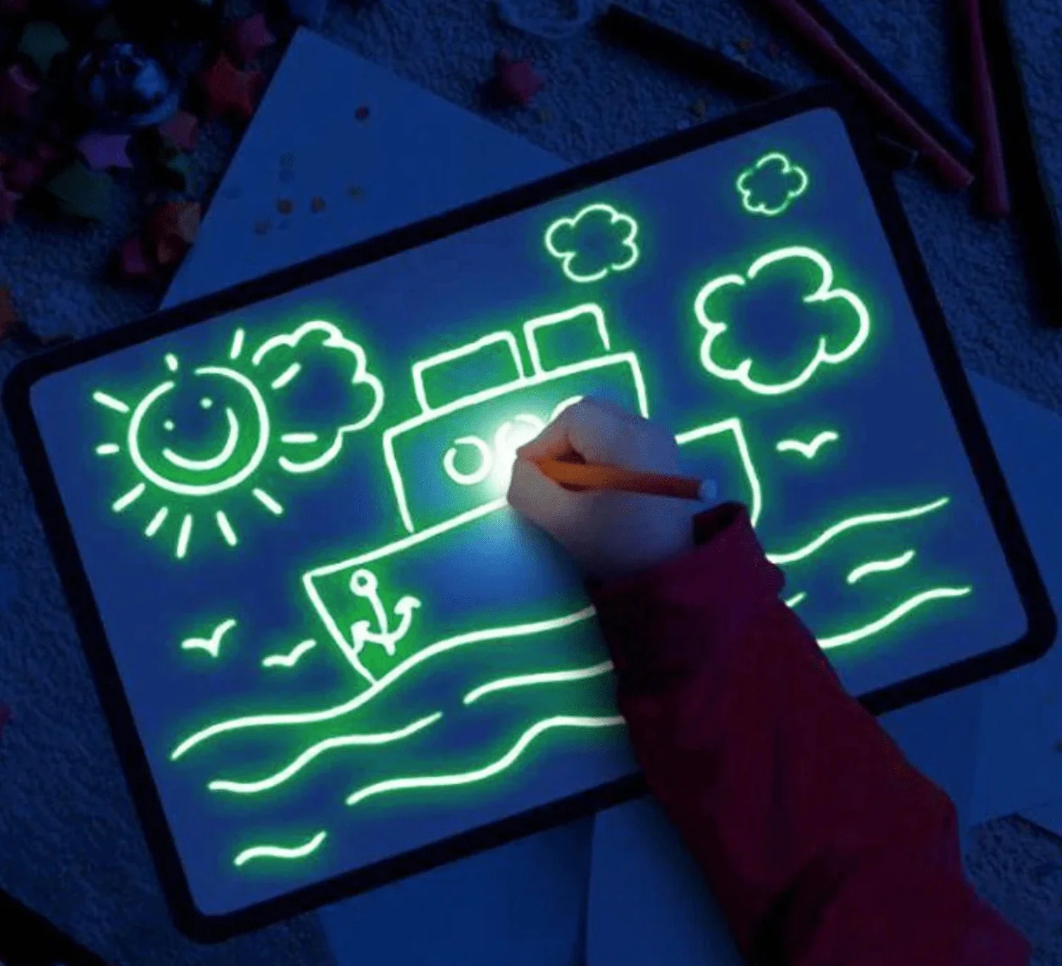 A4 Light Up Drawing Board Magic Pad Educational Toy - Image 13