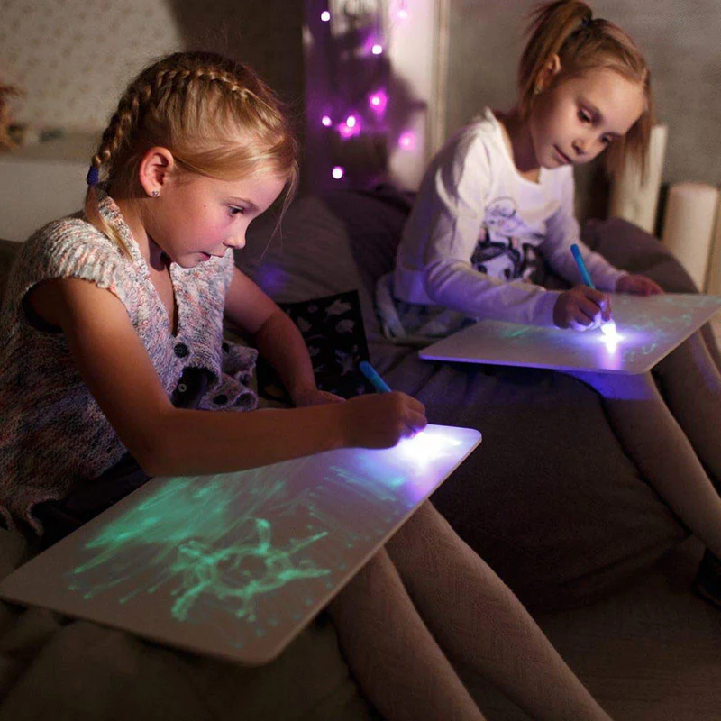 A4 Light Up Drawing Board Magic Pad Educational Toy - Image 2