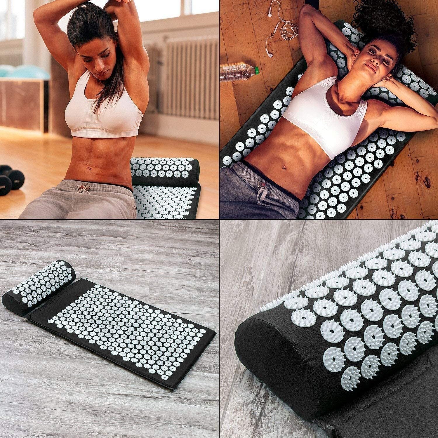 Acupressure Mat Massage Yoga Bed Cushion & Pillow Set - Image 3