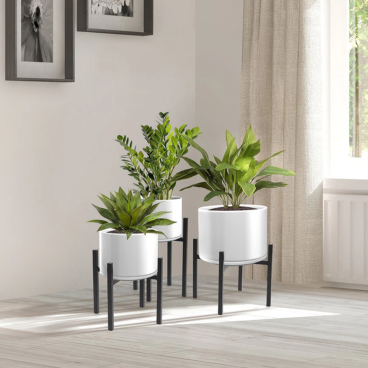 Adjustable Metal Plant Stand Display Rack Large Flower Pot Holder - Image 12