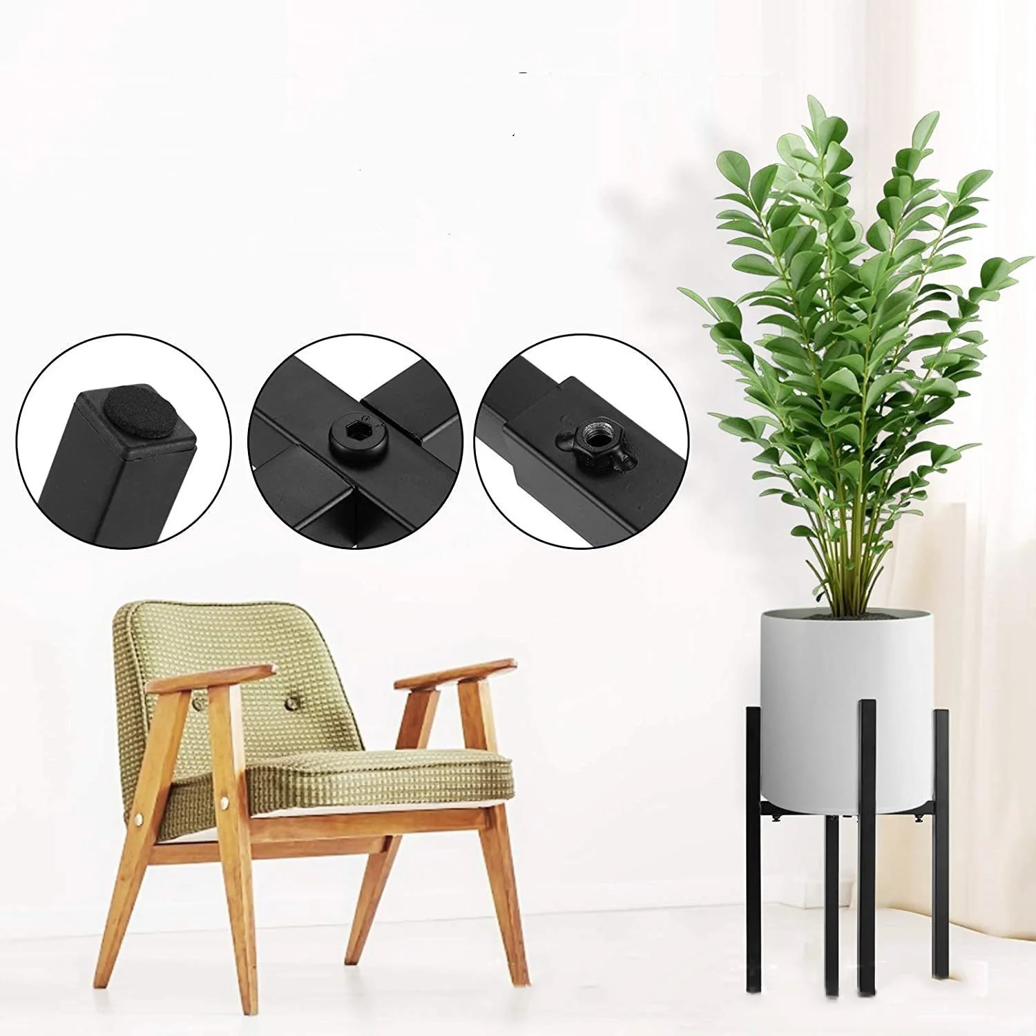 Adjustable Metal Plant Stand Display Rack Large Flower Pot Holder - Image 13