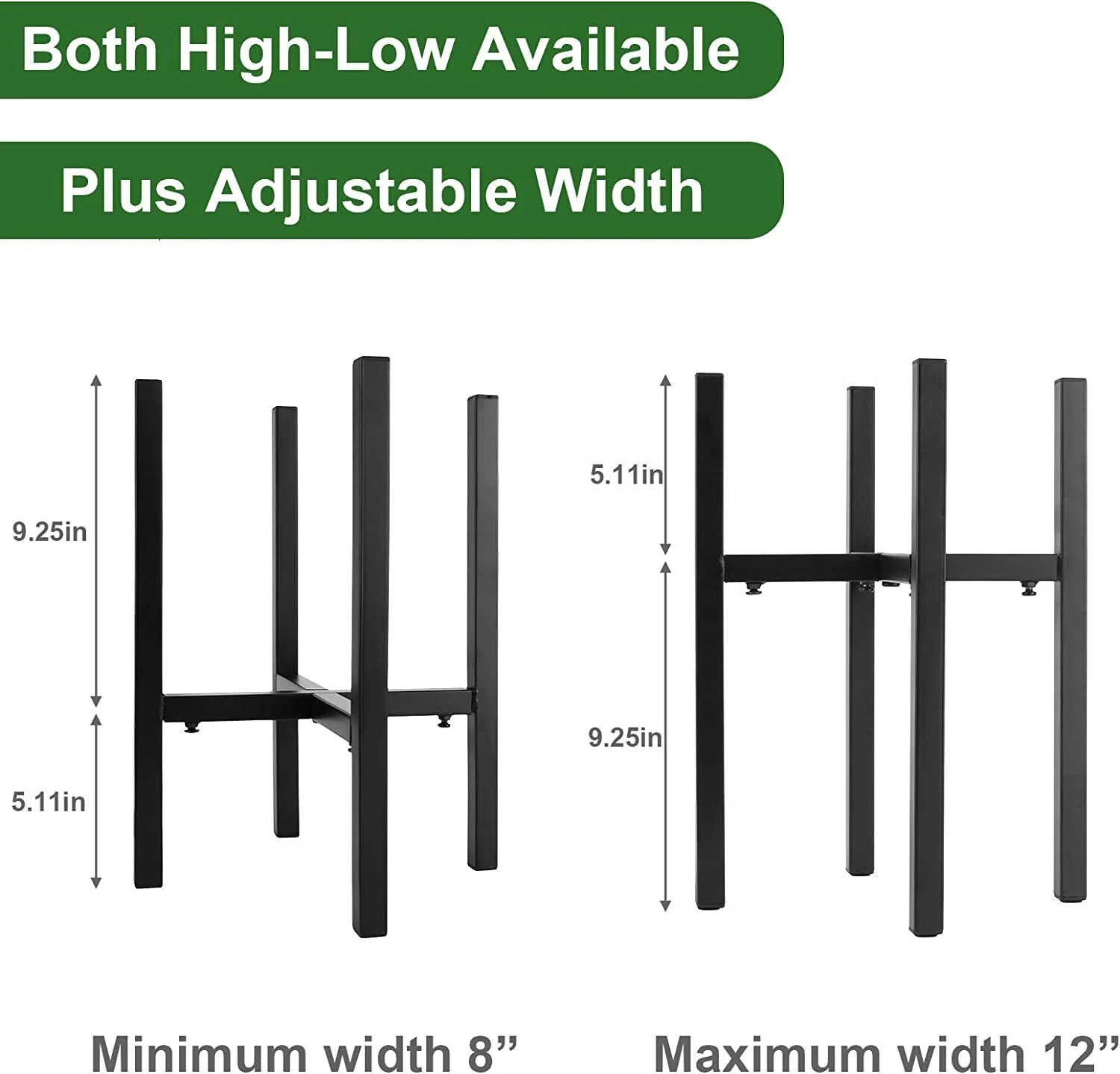 Adjustable Metal Plant Stand Display Rack Large Flower Pot Holder - Image 7