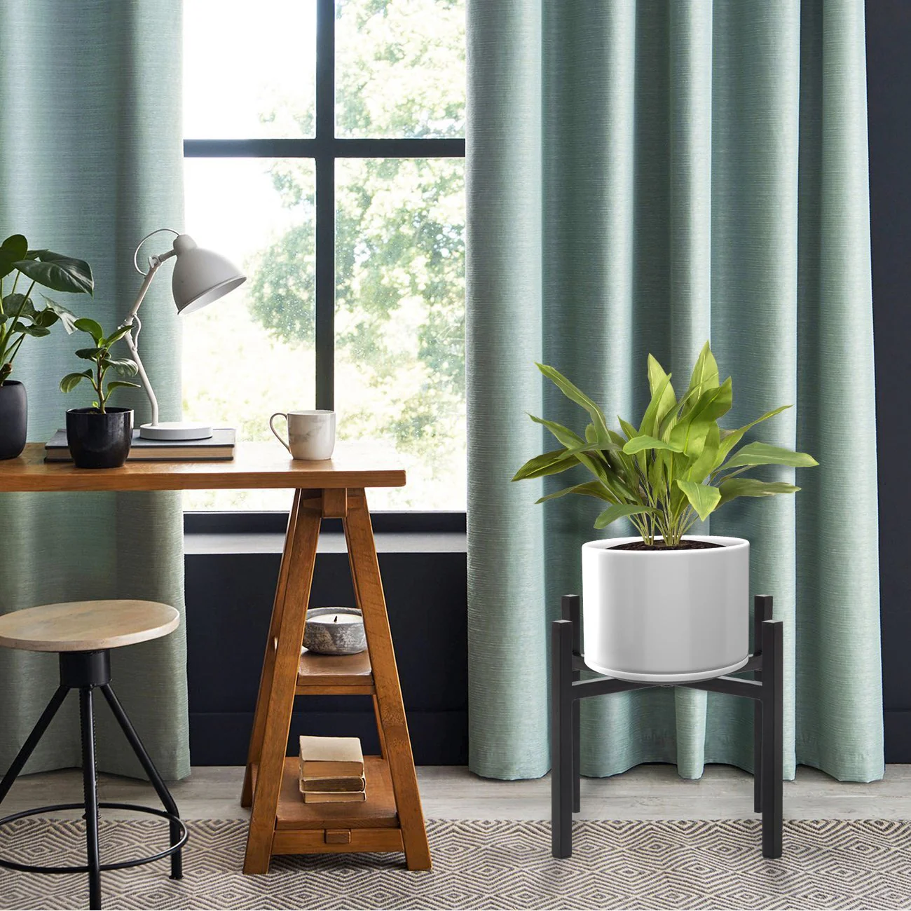 Adjustable Metal Plant Stand Display Rack Large Flower Pot Holder - Image 9