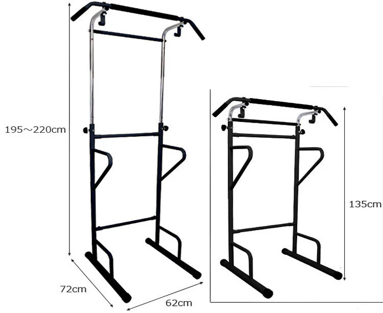 Adjustable Power Tower Dip Bar Pull Up Stand Fitness Station - Image 12