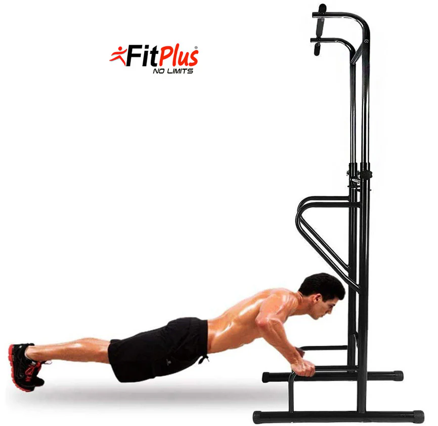 Adjustable Power Tower Dip Bar Pull Up Stand Fitness Station - Image 5