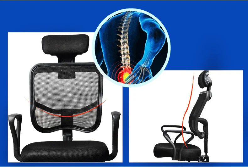 Advanced High Back Deluxe Ergonomic Office Chair (Black) - Image 6