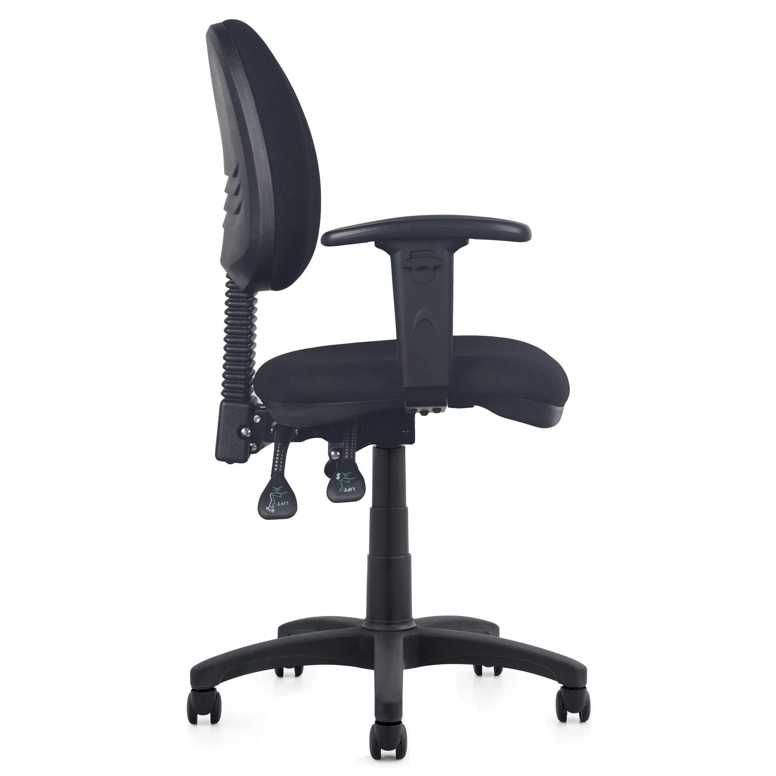 Advanced Premium Heavy Duty 3-Lever Fully Ergonomic Commercial Office Task Chair (Black) - Image 4