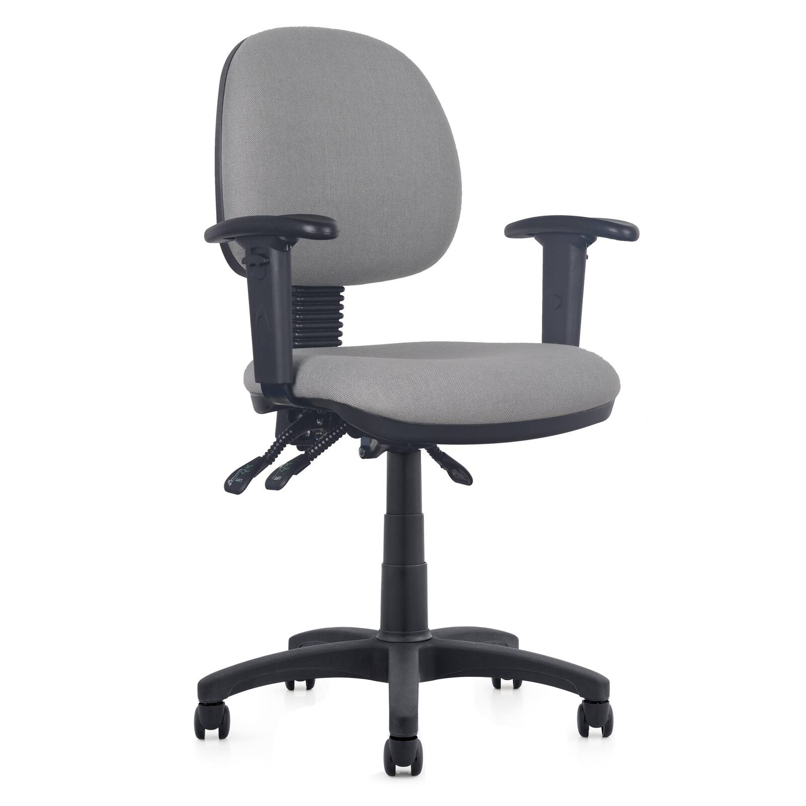 Advanced Premium Heavy Duty 3-Lever Fully Ergonomic Commercial Office Task Chair (Grey) - Image 5